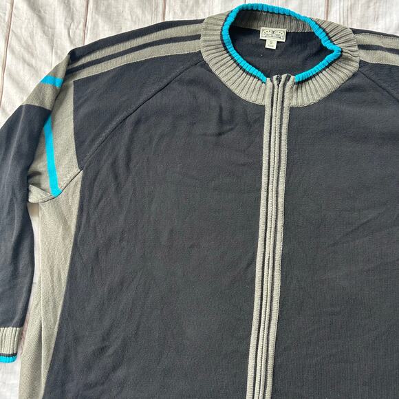 Vintage Liberty Blues full zip knit sweater Y2K retro big and tall grunge 8XL - Picture 4 of 12